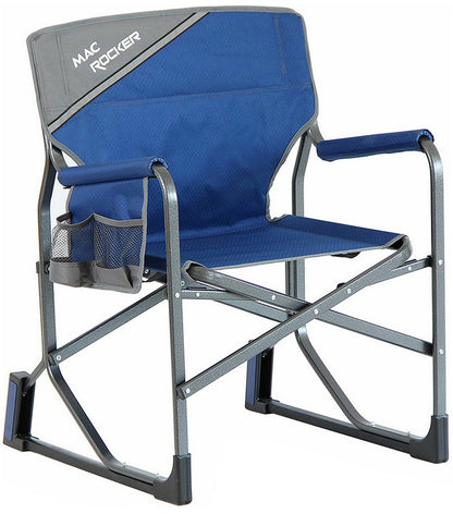 Outdoor Camping Rocking Chair Carry Bag Heavy Duty Canvas Steel Frame Red Blue