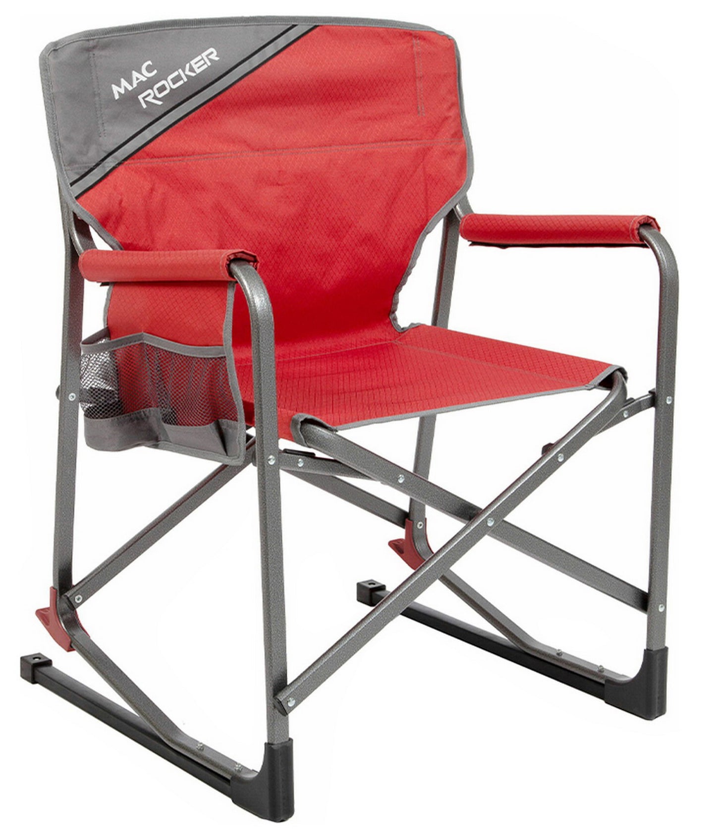 Outdoor Camping Rocking Chair Carry Bag Heavy Duty Canvas Steel Frame Red Blue