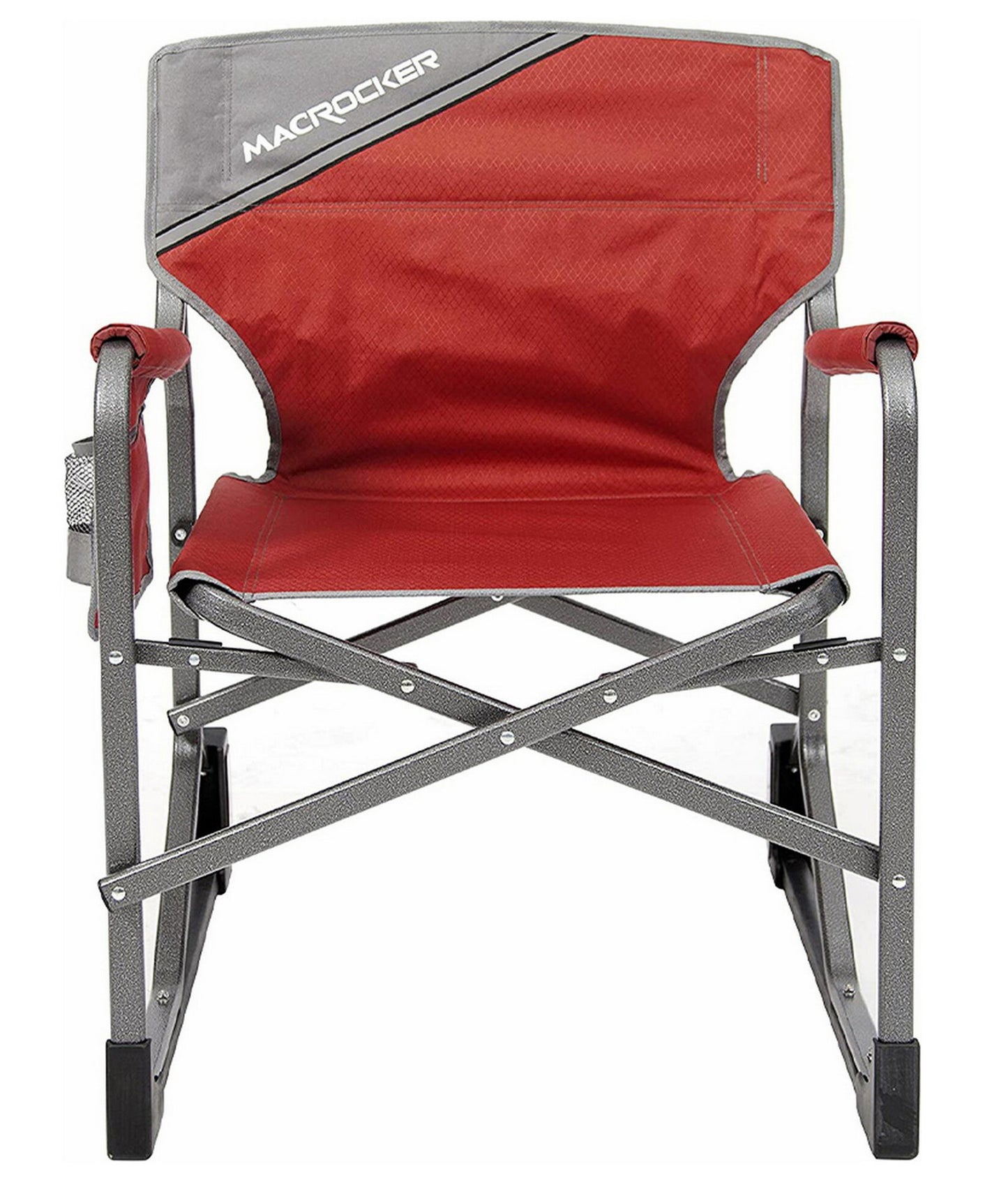 Outdoor Camping Rocking Chair Carry Bag Heavy Duty Canvas Steel Frame Red Blue