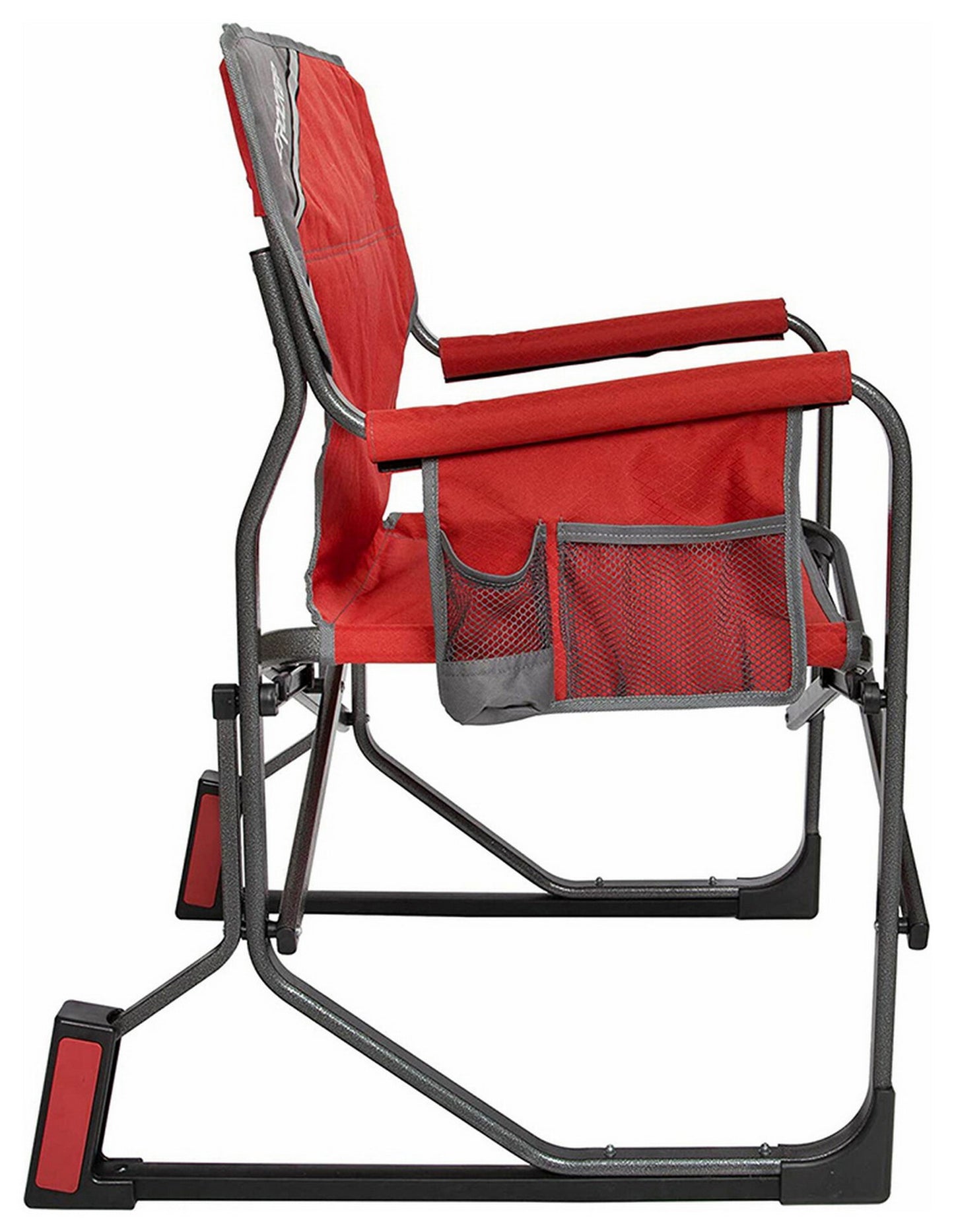 Outdoor Camping Rocking Chair Carry Bag Heavy Duty Canvas Steel Frame Red Blue