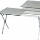 Portable Expandable Camping Table 28" to 48" x 27" Telescoping Aluminum Frame