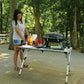 Portable Expandable Camping Table 28" to 48" x 27" Telescoping Aluminum Frame