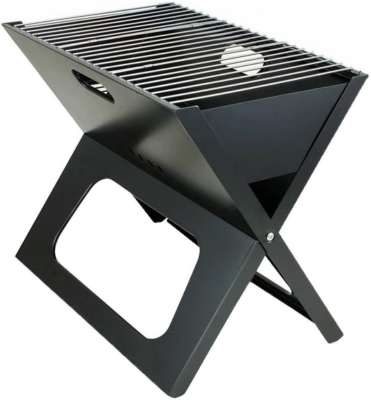 X-Grill Folding Portable Charcoal BBQ Grill Slim with Carry Tote Bag X Grill