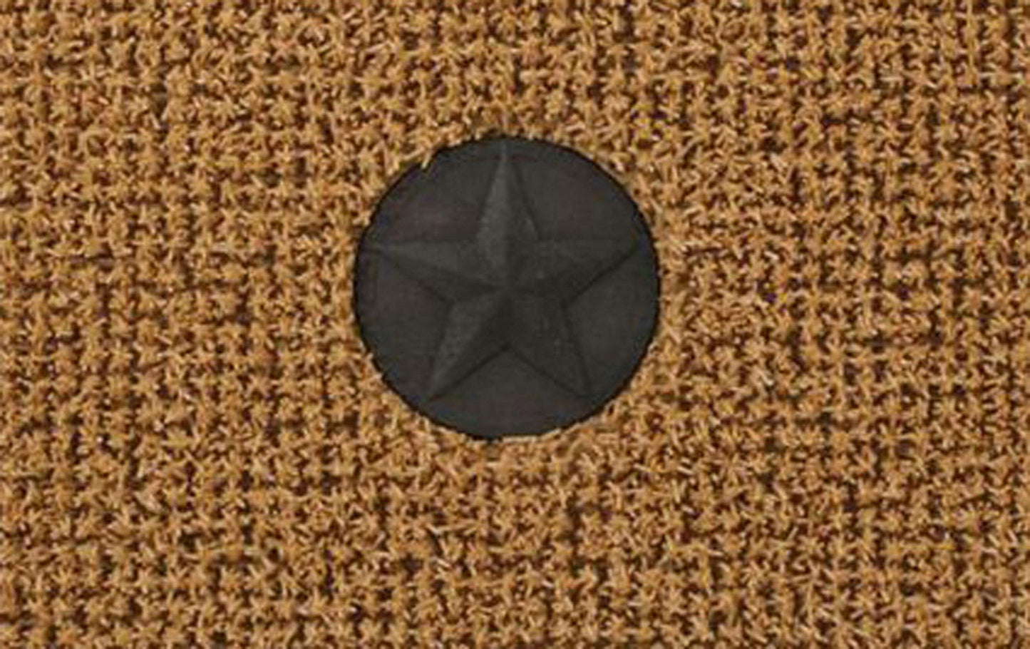 Scraper Door Mat 30'' x 18'' Black Tan Entry Door Patio Turf Star Design