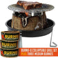 Reusable Burnie-Q Collapsible Camp Grill Set 3 Medium Alder Wood Fuel Stumps