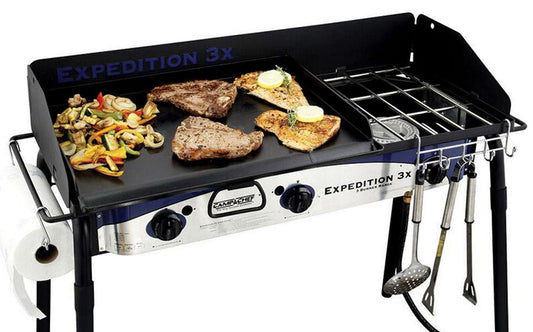 Camp Chef Expedition Outdoor Gas Griddle 3X 3 Burner Propane Stove