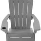 Keter Adirondack Chair Outdoor All Weather Plastic Deck Patio Pool Furniture