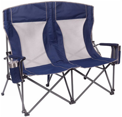 Oversized Folding Portable Camping Arm Chair Outdoor Double Wide