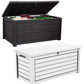 Keter 165 Gallon Outdoor Deck Box Patio Storage 2 Seat Bench Weatherproof Resin