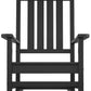 Outdoor Rocking Chair Patio Porch Rocker Durable Plastic Boards 350 lb Capacity