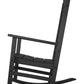 Outdoor Rocking Chair Patio Porch Rocker Durable Plastic Boards 350 lb Capacity