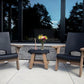 Mayne Mesa 3 pc Resin & Cedar Wood Outdoor Furniture Seating Set 2 Chairs Table