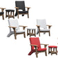 Mayne Mesa 3 pc Resin & Cedar Wood Outdoor Furniture Seating Set 2 Chairs Table