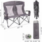 Oversized Folding Portable Camping Arm Chair Outdoor Double Wide