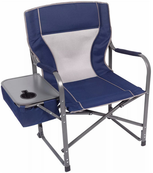 Oversized Directors Outdoor Camping Folding Chair 12 Can Cooler & Side Table