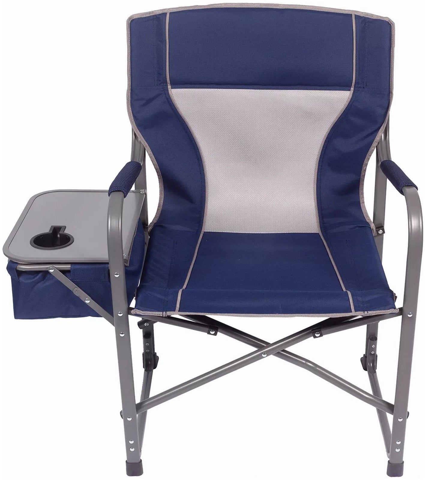 Oversized Directors Outdoor Camping Folding Chair 12 Can Cooler & Side Table