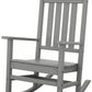 Outdoor Rocking Chair Patio Porch Rocker Durable Plastic Boards 350 lb Capacity