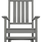 Outdoor Rocking Chair Patio Porch Rocker Durable Plastic Boards 350 lb Capacity