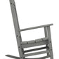 Outdoor Rocking Chair Patio Porch Rocker Durable Plastic Boards 350 lb Capacity