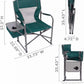 Oversized Directors Outdoor Camping Folding Chair 12 Can Cooler & Side Table