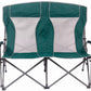 Oversized Folding Portable Camping Arm Chair Outdoor Double Wide