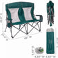 Oversized Folding Portable Camping Arm Chair Outdoor Double Wide