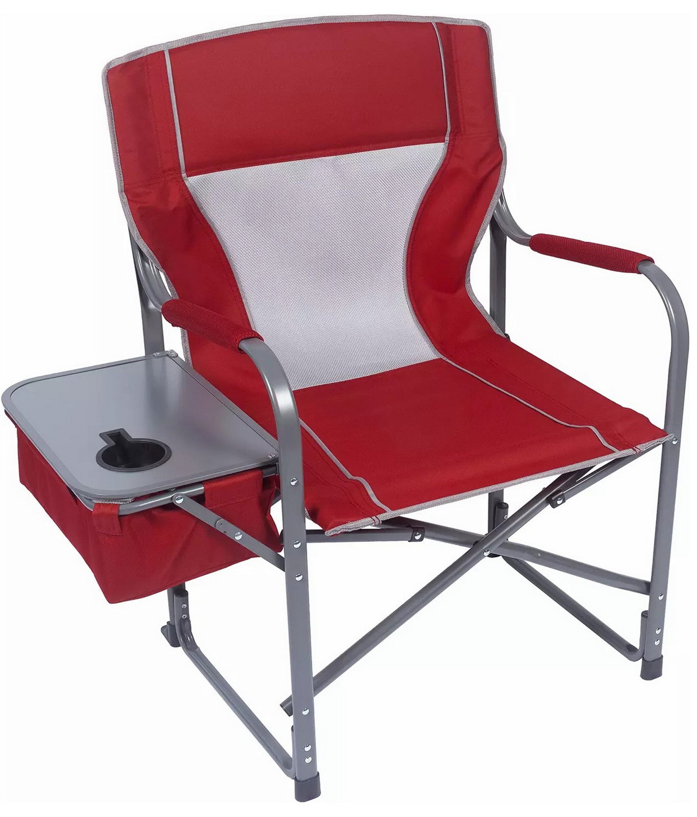 Oversized Directors Outdoor Camping Folding Chair 12 Can Cooler & Side Table