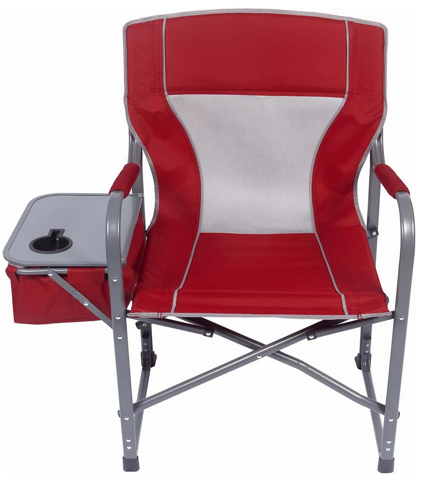 Oversized Directors Outdoor Camping Folding Chair 12 Can Cooler & Side Table