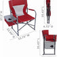 Oversized Directors Outdoor Camping Folding Chair 12 Can Cooler & Side Table