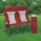 Oversized Folding Portable Camping Arm Chair Outdoor Double Wide