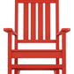 Outdoor Rocking Chair Patio Porch Rocker Durable Plastic Boards 350 lb Capacity