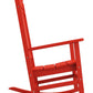 Outdoor Rocking Chair Patio Porch Rocker Durable Plastic Boards 350 lb Capacity