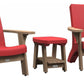 Mayne Mesa 3 pc Resin & Cedar Wood Outdoor Furniture Seating Set 2 Chairs Table