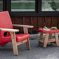 Mayne Mesa 3 pc Resin & Cedar Wood Outdoor Furniture Seating Set 2 Chairs Table