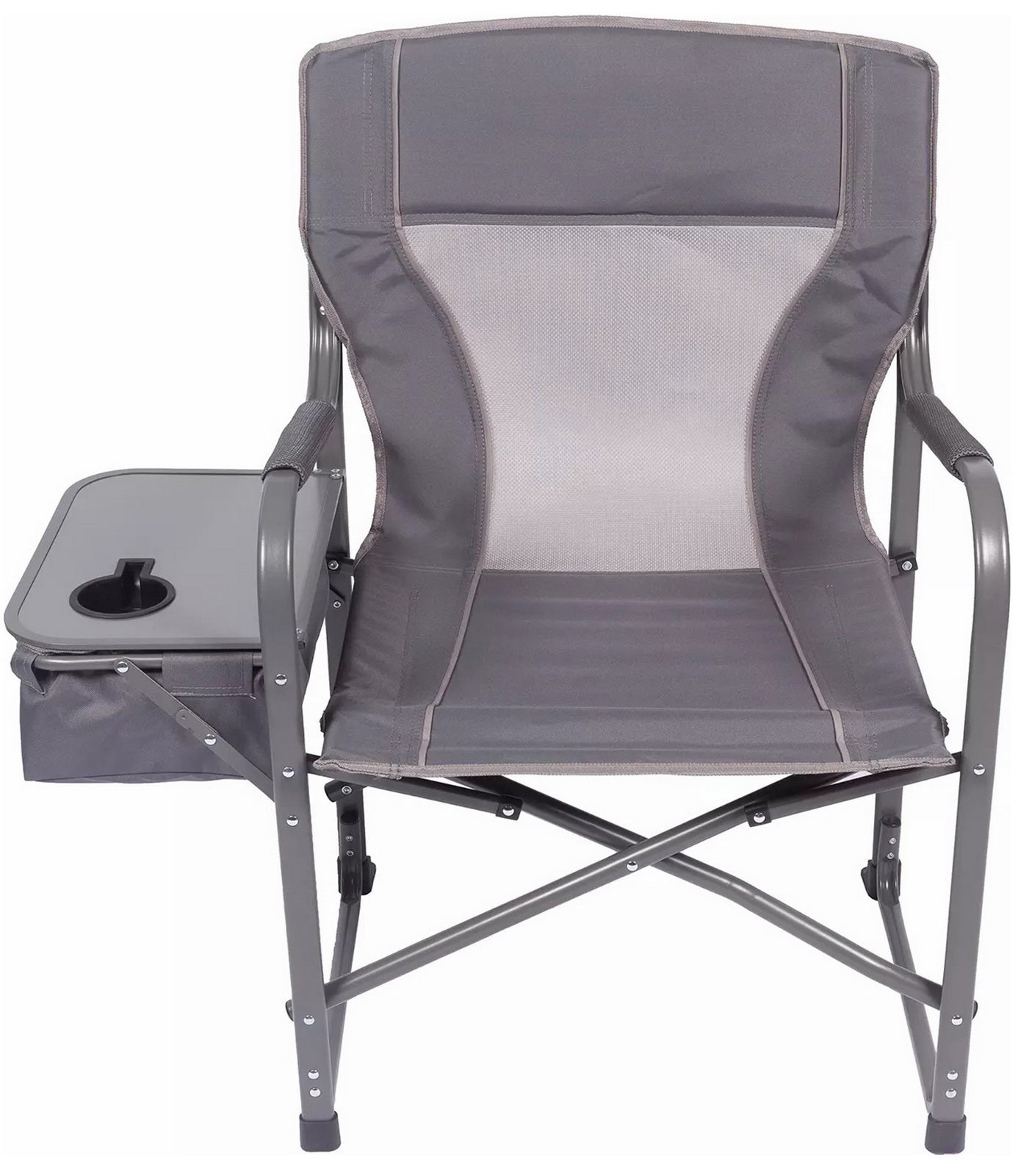 Oversized Directors Outdoor Camping Folding Chair 12 Can Cooler & Side Table