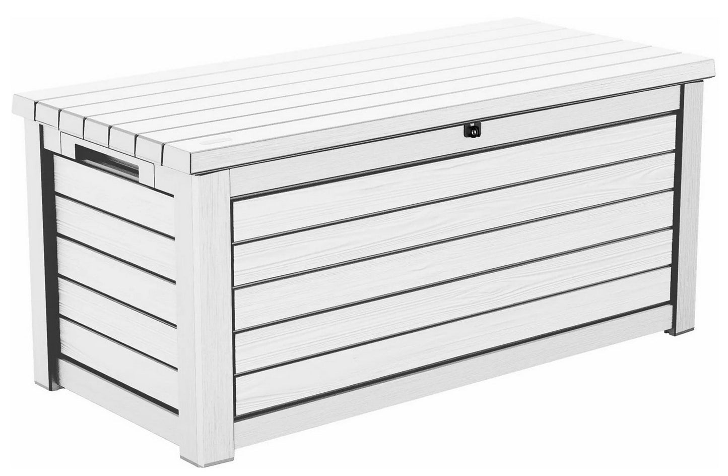 Keter 165 Gallon Outdoor Deck Box Patio Storage 2 Seat Bench Weatherproof Resin