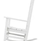 Outdoor Rocking Chair Patio Porch Rocker Durable Plastic Boards 350 lb Capacity