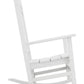 Outdoor Rocking Chair Patio Porch Rocker Durable Plastic Boards 350 lb Capacity