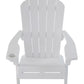 Keter Adirondack Chair Outdoor All Weather Plastic Deck Patio Pool Furniture