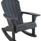 Keter Outdoor Rocking Adirondack Chair Porch Rocker Heavy Duty 350 lb Capacity