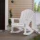 Keter Outdoor Rocking Adirondack Chair Porch Rocker Heavy Duty 350 lb Capacity