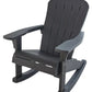 Keter Outdoor Rocking Adirondack Chair Porch Rocker Heavy Duty 350 lb Capacity