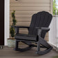 Keter Outdoor Rocking Adirondack Chair Porch Rocker Heavy Duty 350 lb Capacity