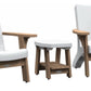 Mayne Mesa 3 pc Resin & Cedar Wood Outdoor Furniture Seating Set 2 Chairs Table