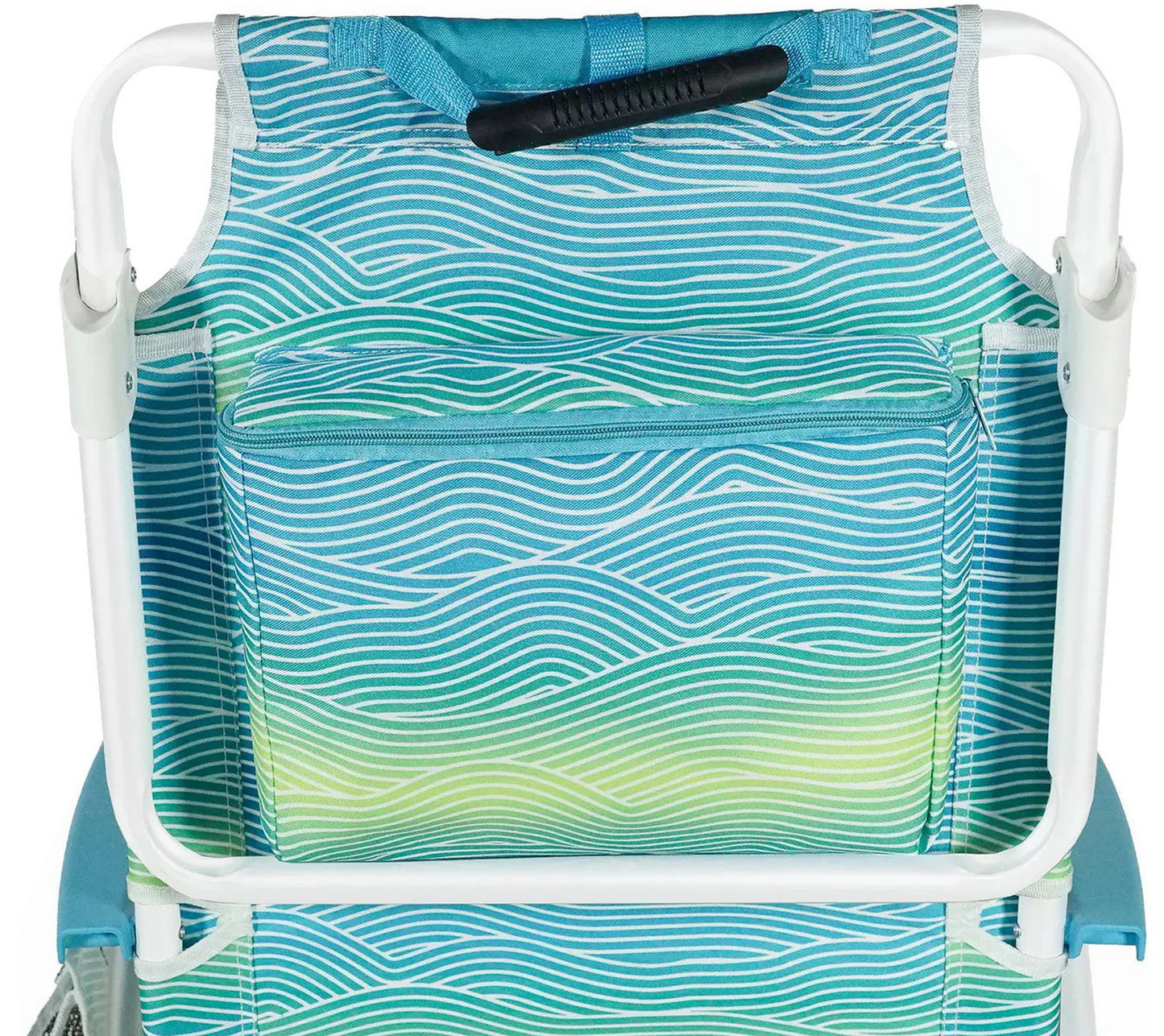 Two Nautica Portable Beach Chairs w/ Cup Holder Padded Backpack Straps 4 Colors