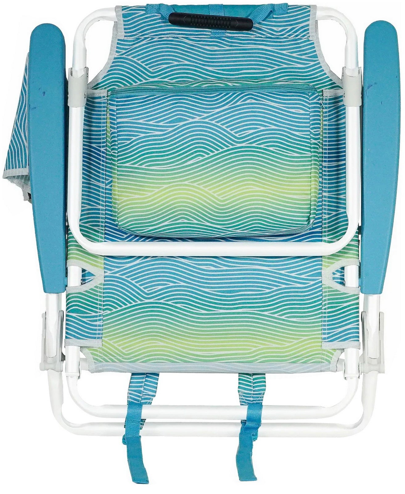 Two Nautica Portable Beach Chairs w/ Cup Holder Padded Backpack Straps 4 Colors