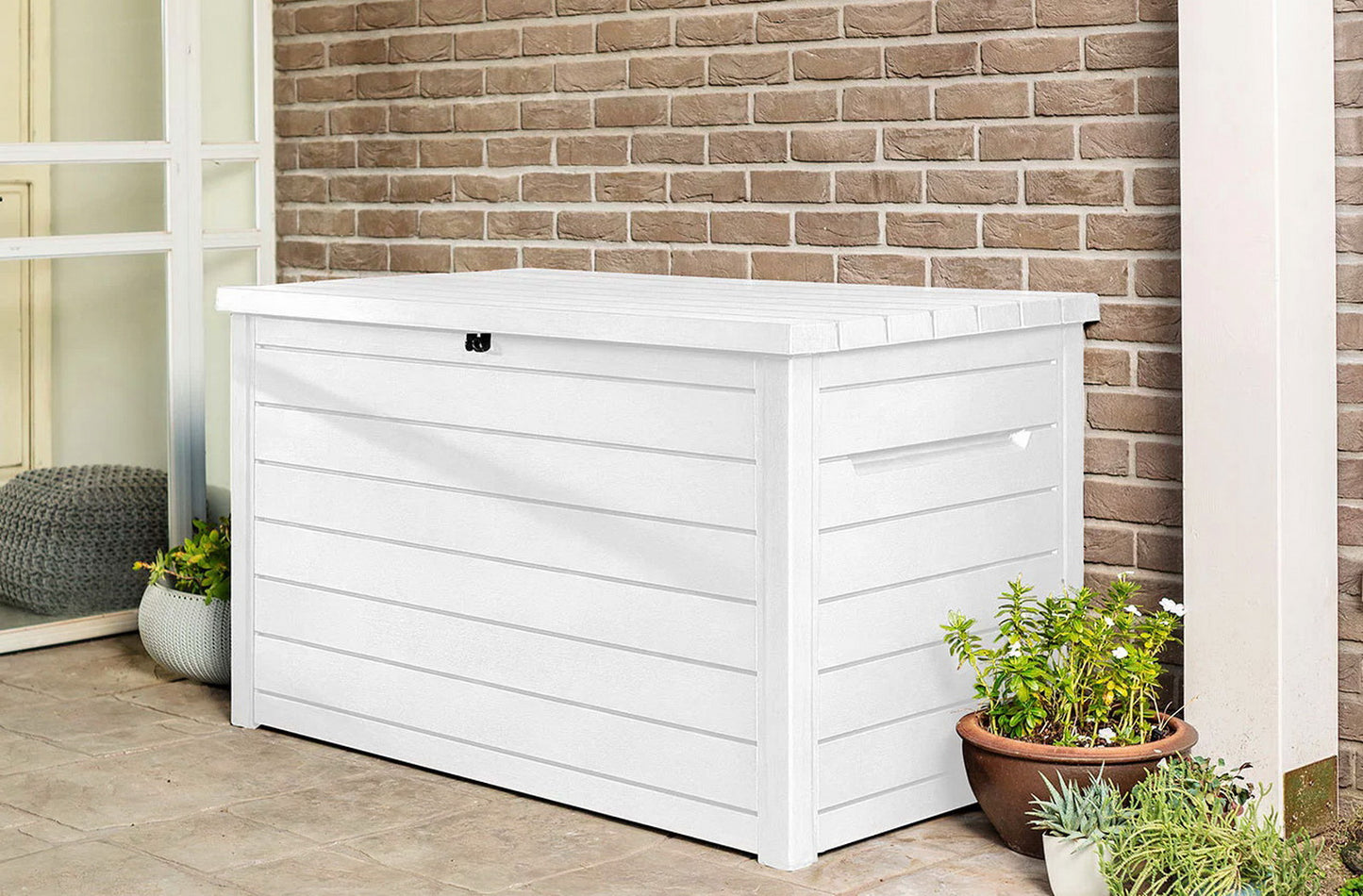 Keter Large 230 Gallon Outdoor Storage Deck Box Patio Weatherproof Resin Plastic