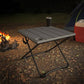 Cosco Gray 24" Steel Frame Square Resin Folding Camping Table