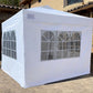 10’ x 10’ Heavy Duty Instant Pop Up Canopy with Window Walls & Weight Bags