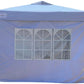 10’ x 10’ Heavy Duty Instant Pop Up Canopy with Window Walls & Weight Bags